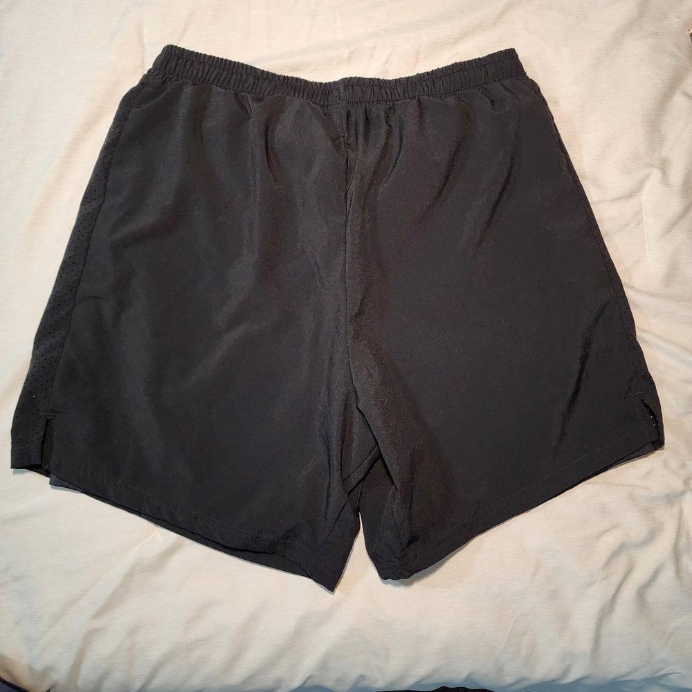 CCM Hockey Athletic Shorts Mens Large Black Excellent 2-in-1 Liner Zipper Pocket